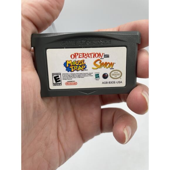 Mouse Trap / Operation / Simon - Authentic GameBoy Advance GBA Game - Picture 1 of 3
